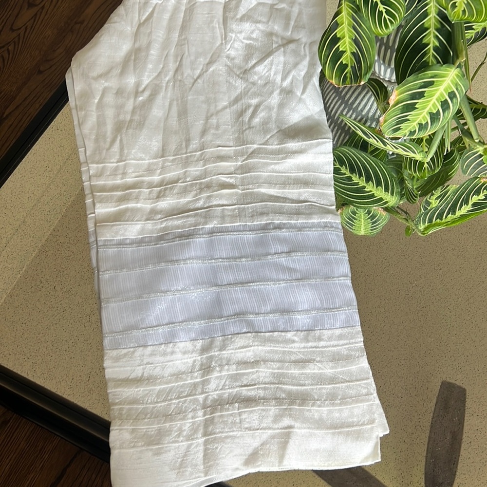 Raw silk pant